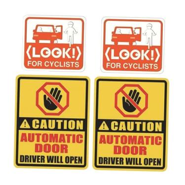 Imagem de simhoa Conjunto de 4 Adesivos para Portas Automáticas de Carros, Táxis E Veículos de Transporte Por Aplicativo.