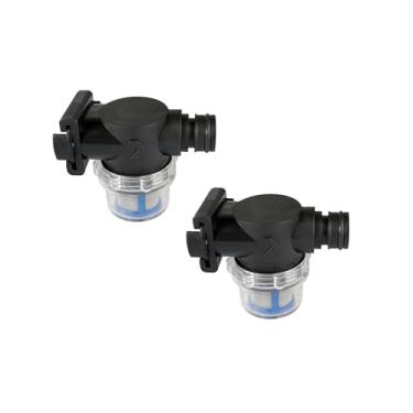 Imagem de SEAFLO Filtro de bomba de água em linha 52S02-3/10.2 cm macho fixação rápida com mangueira de 1/5.1 cm, filtro de malha 50 com revestimento de plástico, serve para bombas SEAFLO série 56, trailer