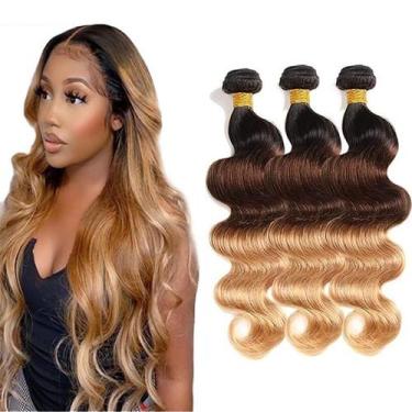 Imagem de Extensões de cabelo HuxoWax Ombre Body Wave 8A Brazilian Virgin