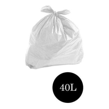 Imagem de Saco De Lixo Reforçado Branco Leitoso 40lts Pct C/100 Un - Higipack