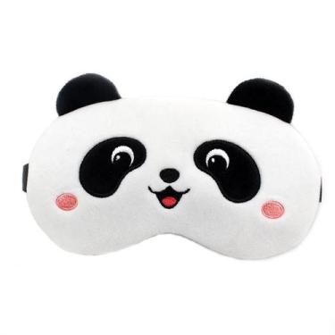 Imagem de Máscara de dormir Cute Panda Plush Máscara de olhos de desenho animado