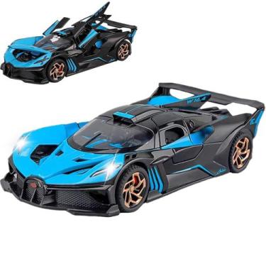 Imagem de Carro de brinquedo ERBADIHAGO Bugatti Bolide 1:32 Diecast com luzes az