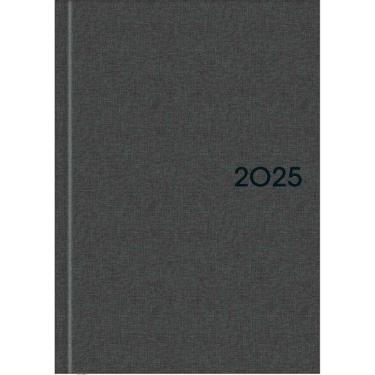 Imagem de Agenda Executiva Costurada Capa Dura Milano 2025 - Chumbo - 12,3x16,6cm - Tilibra