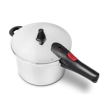 Imagem de Panela de Pressão Brinox Ultra 6L Inox Fundo Triplo Antiaderente Indução