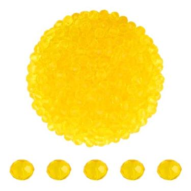 Imagem de Mandala Crafts Contas de cristal briolette de girassol de 4 mm – 1500 contas de vidro facetadas para fabricação de joias, suprimentos de contas, artesanato DIY, pulseiras, colares, brincos e contas