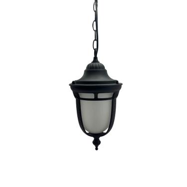 Imagem de Pendente Colonial Dom Pedro II Médio Preto 34cm 1E27 IP33