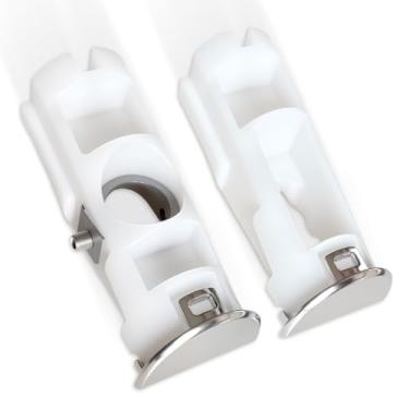 Imagem de DA61-07540A DA61-08247A Kit de suporte de maçaneta de geladeira com freezer, compatível com Samsung AP5578979 PS4145181 DA67-02787A 3160453 6009-001526, branco