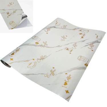 Imagem de Papel de Parede Adesivo Autocolante Marmore Reparo Obra Reforma Cozinha Envelopamento Moveis Bancada Decoraçao