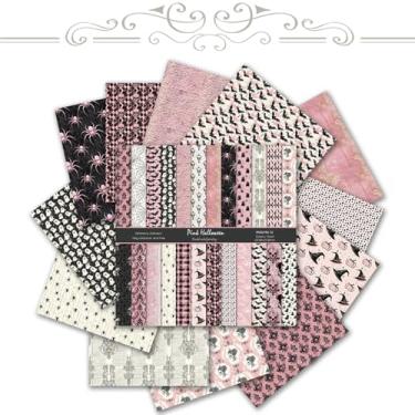 Imagem de Papel para scrapbook de 30,5 x 30,5 cm, 24 folhas, boêmio, rosa, rosa, cartolina decorativa dupla face para scrapbooking, artesanato, álbuns de bricolage, diários indesejados