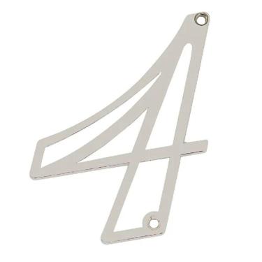 Imagem de Número Residencial Em Zamak Niquelado 4 - 95721 - Silvana