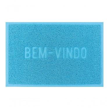 Imagem de Capacho De Poa Vinílico Color Block Azul 60x40cm - Uzoo Capacho Vinilico Color Block 60x40cm Azul 299c