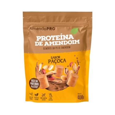 Imagem de AmendoPro – Pó de Proteína de Amendoim – Paçoca 400 g – Nutrição Vegetal com Alto Teor de Proteína – Rico em Fibras e Minerais Essenciais