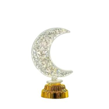 Imagem de Luminária Noturna de Cristal Sonhadora (Três Níveis Ajustáveis)(Lua)