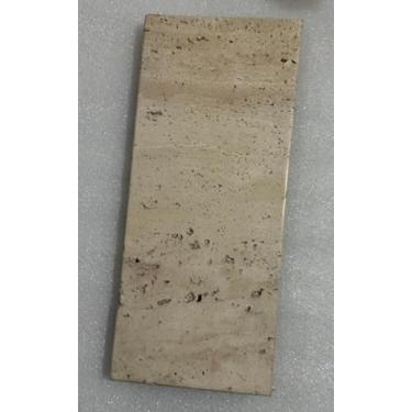 Imagem de Perilla Home Bandeja decorativa em forma de pedestal de mármore 29 x 12 x 3 cm – Bandeja de pedra travertino natural para mesa de café, banheiro, cozinha, joias, perfume, bugiganga, anel, presente de