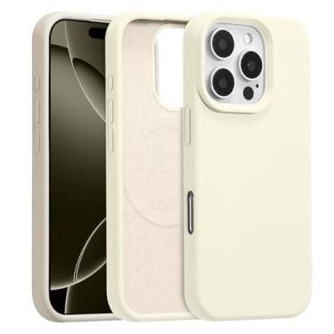 Imagem de UCASONG Capa magnética para iPhone 16E de 6,1 polegadas, capa de silicone líquido premium, [compatível com Magsafe] [forro de microfibra macia antiarranhões], capa de telefone fina e à prova de choque