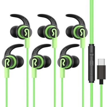 Imagem de Pacote com 3 fones de ouvido profissionais com fio tipo C para iPhone 17/16/15 Pro Max, USB-C com microfone e função de volume ajustável, compatível com iPhone 16/15 Pro/iPad/Galaxy S23/S22/S21/S20