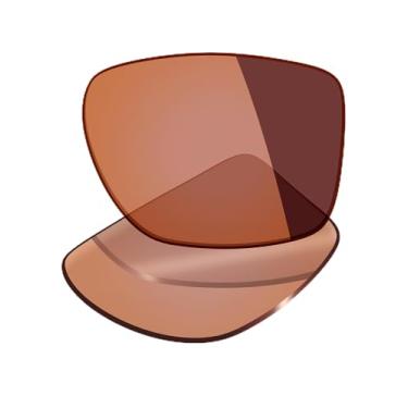 Imagem de Mryok Lentes de reposição UV400 para óculos Oakley Chamfer Squared OX8143 54 mm, HD Polarized, proteção UV, resistente a impactos e ajuste perfeito - laranja fotocrômico
