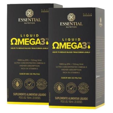 Imagem de Kit 2x Super Omega 3 TG Liquid - 150ml cada - Essential Nutrition-Feminino
