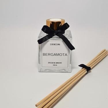 Imagem de Difusor de Ambiente com Varetas de Madeira 100ml - Frasco de Vidro com Essência Premium - Bergamota