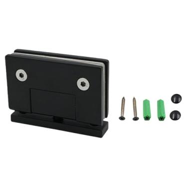 Imagem de BLWOTMOR Dobradiça de Alta Resistência para Porta de Vidro de Box de Banheiro, com Presilha de Fixação, Acessórios para Banheiro, aço Inoxidável 304, para Port, Estilo a