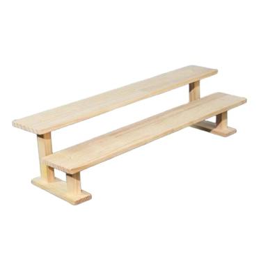 Imagem de IEUDNS Suporte de exibição de figuras, organizador de perfumes, suporte para cupcakes, expositor de madeira para colecionáveis, 2 Níveis 40cm