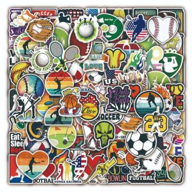 Imagem de Adesivos 100 unidades/lote, várias bolas, vinil impermeável, anime - y