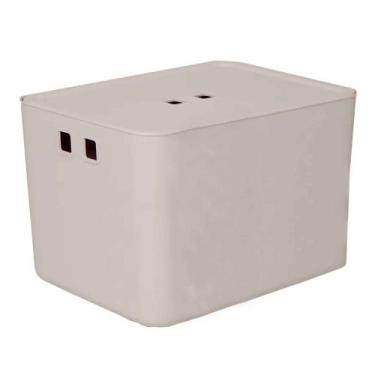 Imagem de Caixa Organizadora 27,5 Litros Com Tampa Creme - Paramount Plasticos