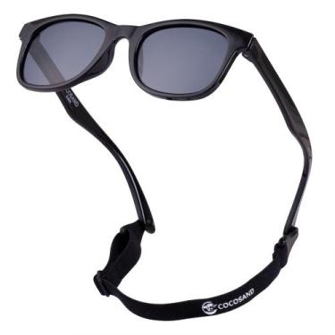 Imagem de Gafas de Sol Polarizadas Flexibles para Niños COCOSAND UV400 Negro/Gri