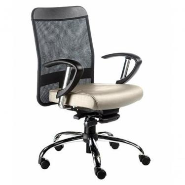 Imagem de Cadeira Diretor Com Braços Tela Mesh Bege