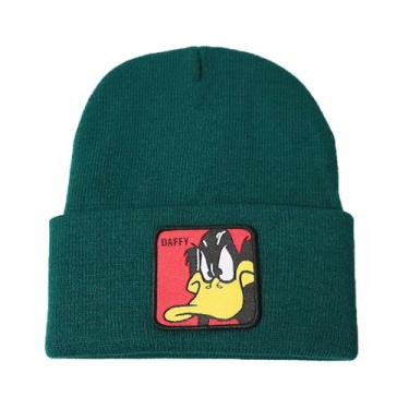 Imagem de Chapéu de malha Daffys Ducks Anime Winter Beanie de fibra acrílica - y
