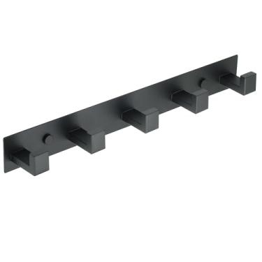 Imagem de Alise Ganchos de parede, suporte para chapéu e casaco com 5 ganchos para montagem na parede, ganchos de chave para roupões, bolsas, chaves e toalhas, ganchos de parede de aço inoxidável SUS304 para