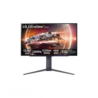 Imagem de Monitor Gamer LG UltraGear OLED 27” QHD HDR400 True Black 1.5M:1 240Hz 0,03ms (GtG) NVIDIA® G-SYNC® 27GS95QE-B