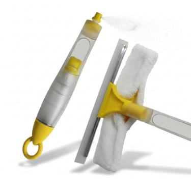 Imagem de Rodo de Janela com Spray 2 em 1 Nobre – Limpeza Rápida e Sem Esforço – Microfibra que Não Risca – Reservatório Integrado – Secagem Perfeita para Vidros, Janelas e Espelhos