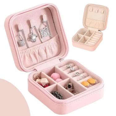 Imagem de Mini Porta Joias Feminina Viagem Pequena Charmosa Delicada Luxo - Oasi