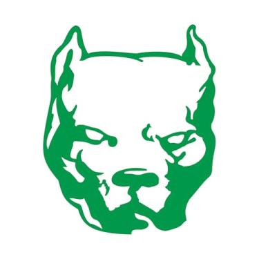 Imagem de Adesivo Pitbull Jiu-jitsu para Moto Carro Capacete Decoração Jiu-Jiteiro Arte Marcial Mma Jiu Jitsu Luta (VERDE, 18x21,9cm)