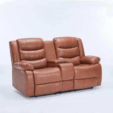 Imagem de Poltrona Sala de Cinema Reclinável Elétrica Hollywood 2 Lugares com Ba