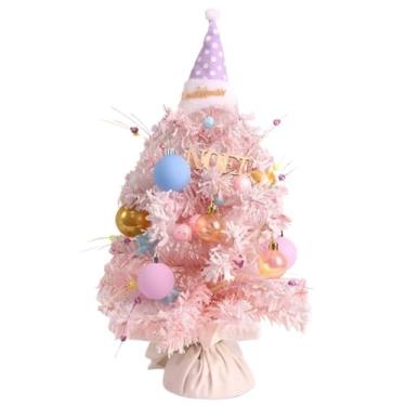 Imagem de Árvore de Natal Giratória Musical com Luz e Enfeites – Decoração Encantadora (Rosa)