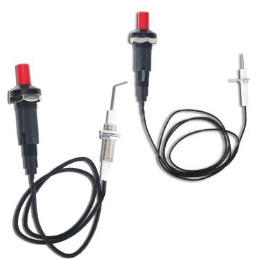 Imagem de Kit de ignição piezoelétrica de botão de propano com eletrodo de cerâmica e fio longo, substituição de ignição por ignição de propano para forno lareira a gás aquecedor fogão