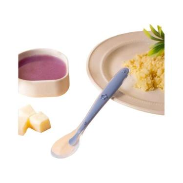 Imagem de Conjunto De Colheres De Silicone Para Bebês Em 9 Cores Com Padrão De E