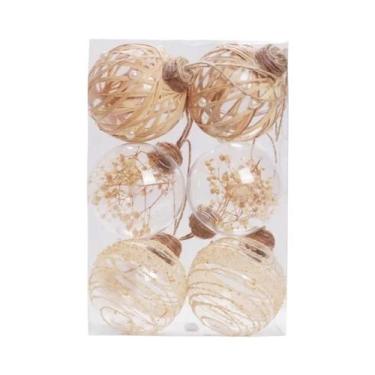 Imagem de Conjunto De Bolas De Natal Transparentes E Inquebráveis Para Decoração