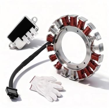 Imagem de Tektall Bobina de carregamento do estator 59031-7017 adequada para motores Kawasaki FR541V FR600V FR651V FR691V FR730V FS481V FS541V FS600V FS651V FS691V FS730V FX481V FX541V FX600V, com tensão