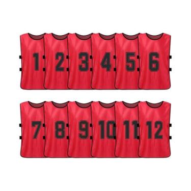 Imagem de Coletes De Futebol Para Adultos E Jovens De Secagem Rápida 6PCS 2PCS C