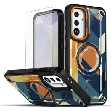 Imagem de Asuwish Capa de celular para Samsung Galaxy A36 5G capa magnética com protetor de tela de vidro temperado e suporte de proteção à prova de choque pintado suporte rígido híbrido A 36 36A LTE SM-A366U