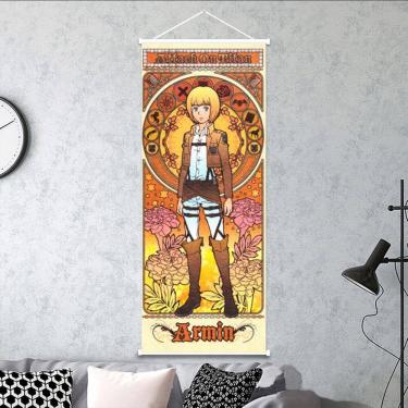 Imagem de Arte de parede em tela Attacks on Titans Levis Ackermans Armin Anime