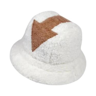 Imagem de Chapéu Bucket Unissex Estilo Flecha Em Lã De Cordeiro, Quente, Proteto