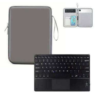 Imagem de Kit Capinha Bolsa + Teclado Bluetooth Para Tablet Lenovo M11