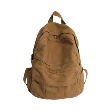 Imagem de Mochila Vintage De Lona Para Meninas, Moda Universitária, Viagem, Kawa