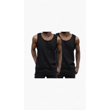 Imagem de Kit 2 Regatas Básicas Cores Preta e Branca 100% Algodão - Própia, Pret