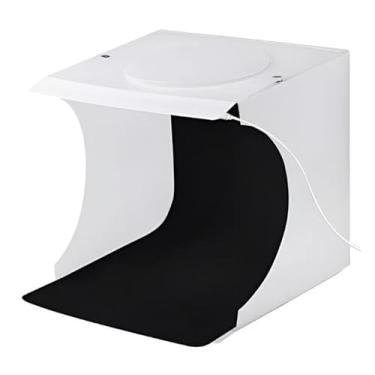 Imagem de Mini Estudio Fotográfico Com Luz Led Photo Studio Usb Portatil Foto 22 cm x 22 cm x 22 cm para Fotos de Joyería, Artesanato e Home Office