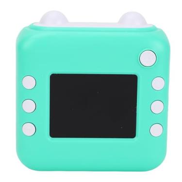 Imagem de Jiawu Câmera de Impressão Térmica Impressora Fotográfica Digital Portátil para Crianças e Adultos, 24MP Pixels 1080P Brinquedo de Câmera de Vídeo para Aventuras Ao Ar Livre, ABS Cute Green